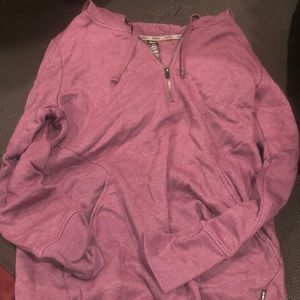 Pink quarter zip up hoddie